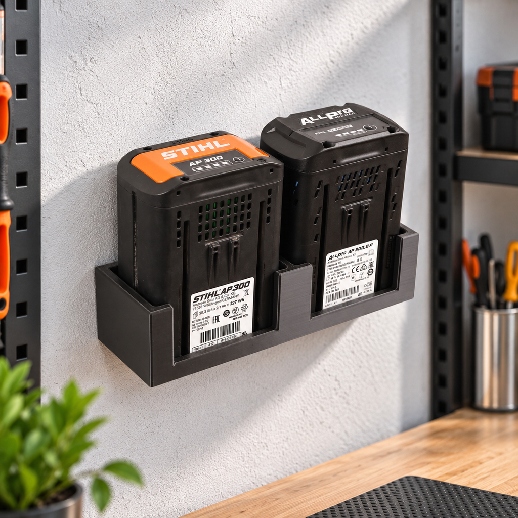 Wandhalterung AP passend für 2 STIHL AP Akkus