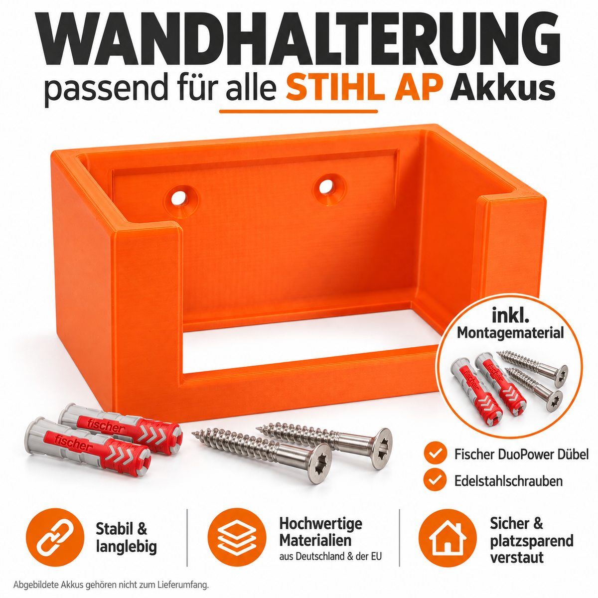 Wandhalterung AP passend für 1 STIHL AP Akku