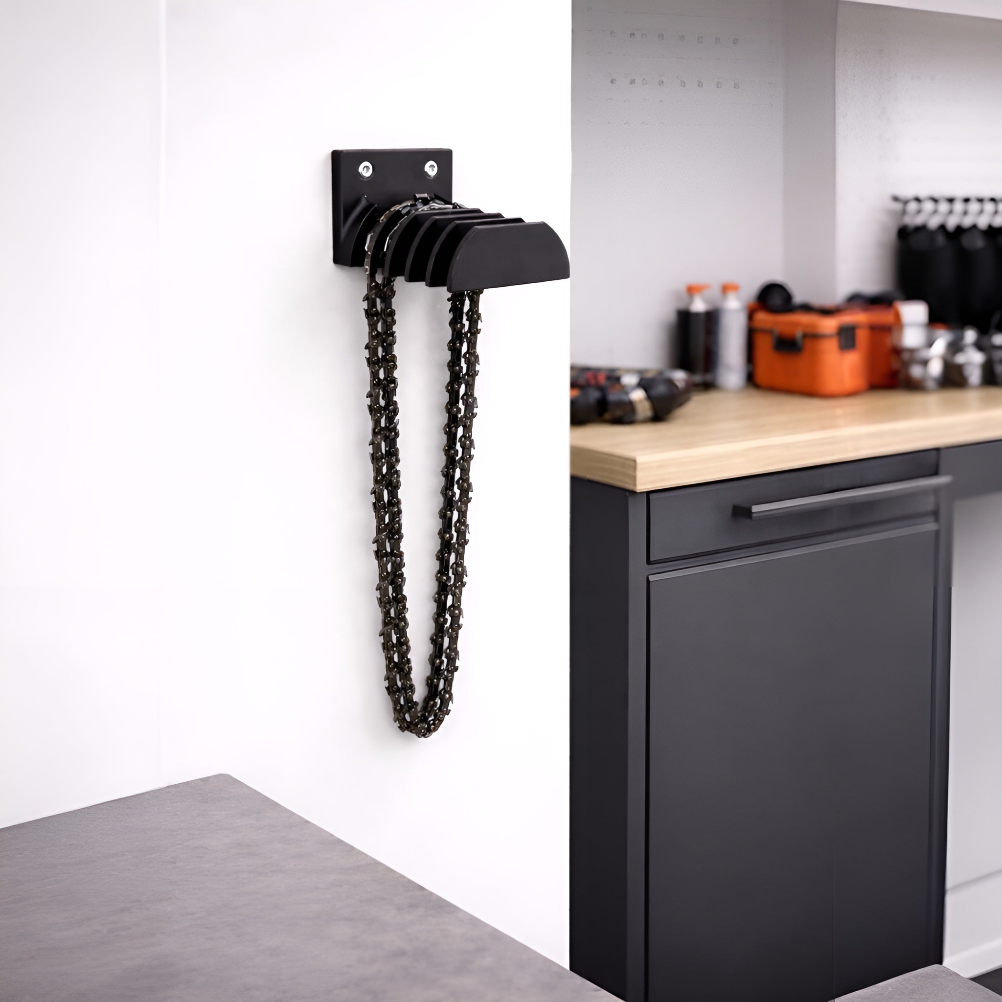 Halterung passend für 5 STIHL Sägeketten