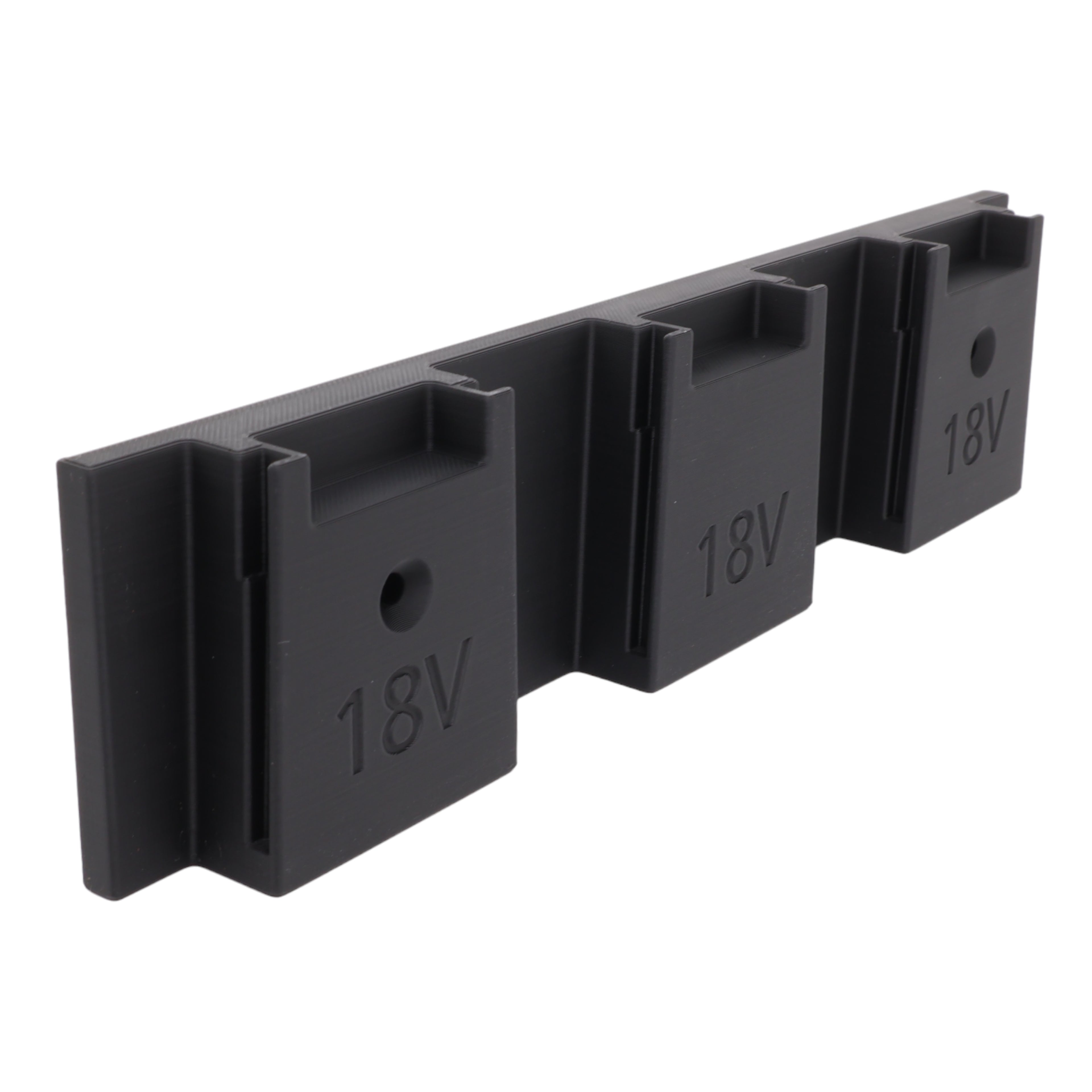 Wandhalterung passend für 3 BOSCH 18V Power For All System Akkus