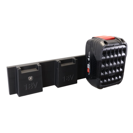 Wandhalterung passend für 3 BOSCH 18V Power For All System Akkus