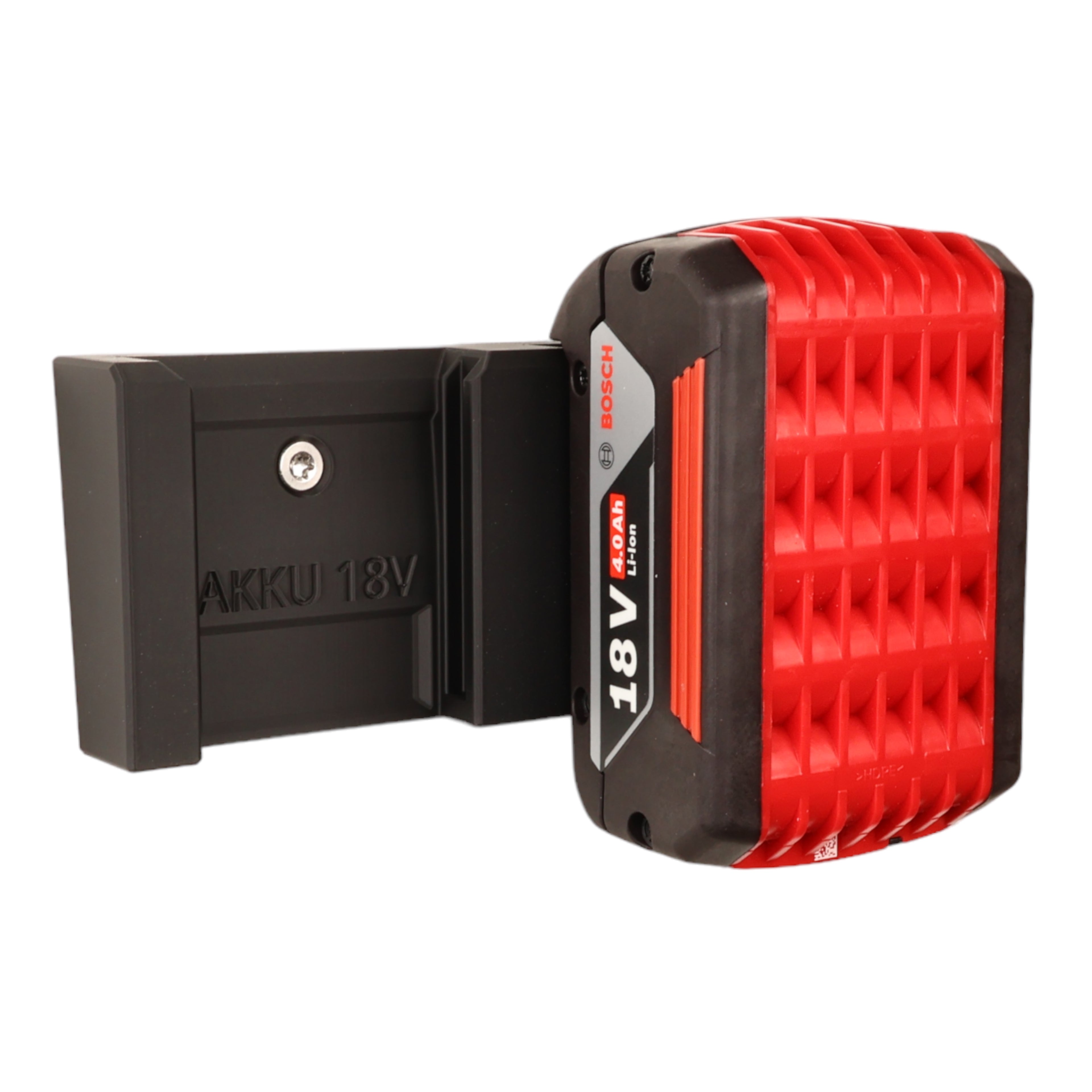 Wandhalterung passend für 2 BOSCH 18V Professional Akkus