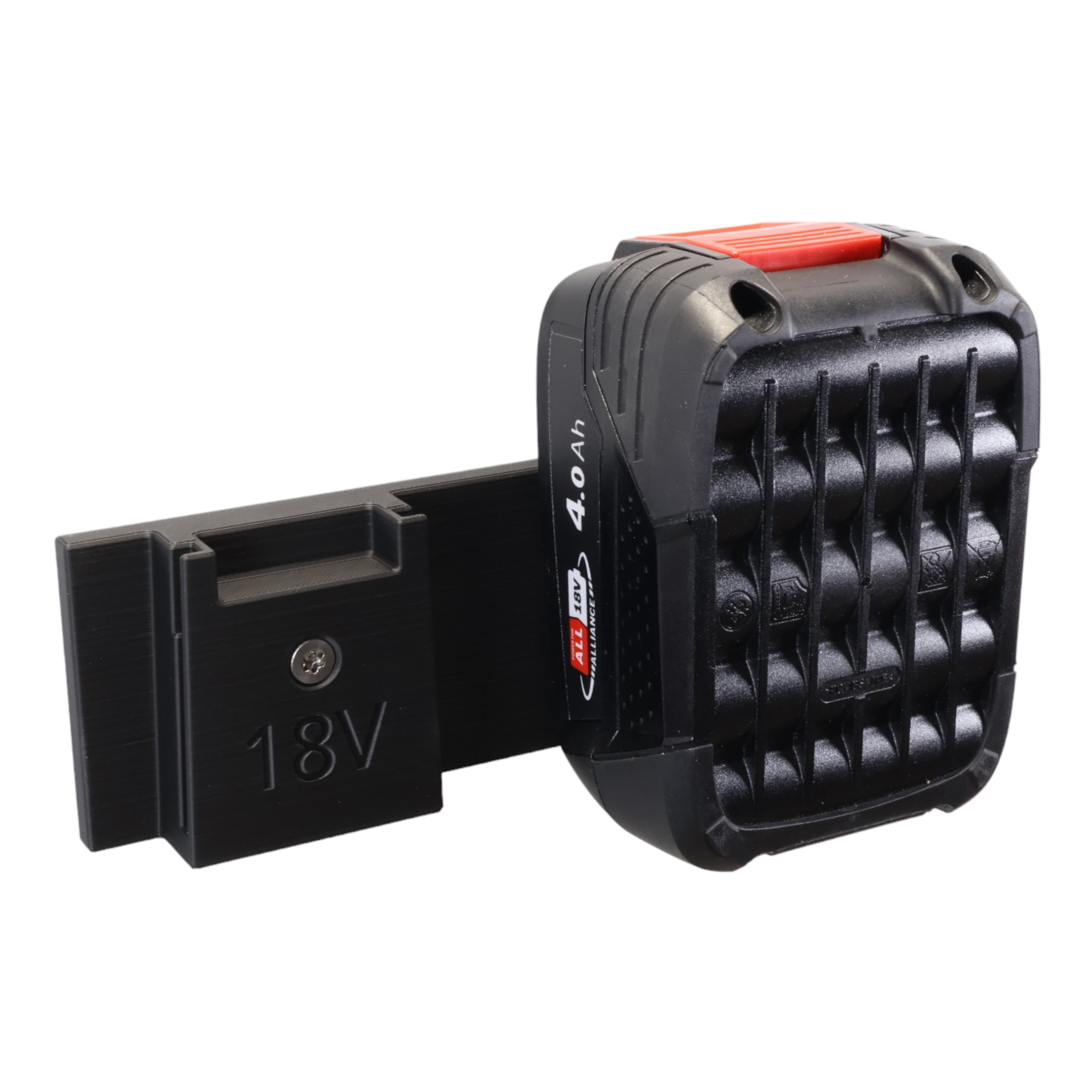 Wandhalterung passend für 2 BOSCH 18V Power For All System Akkus