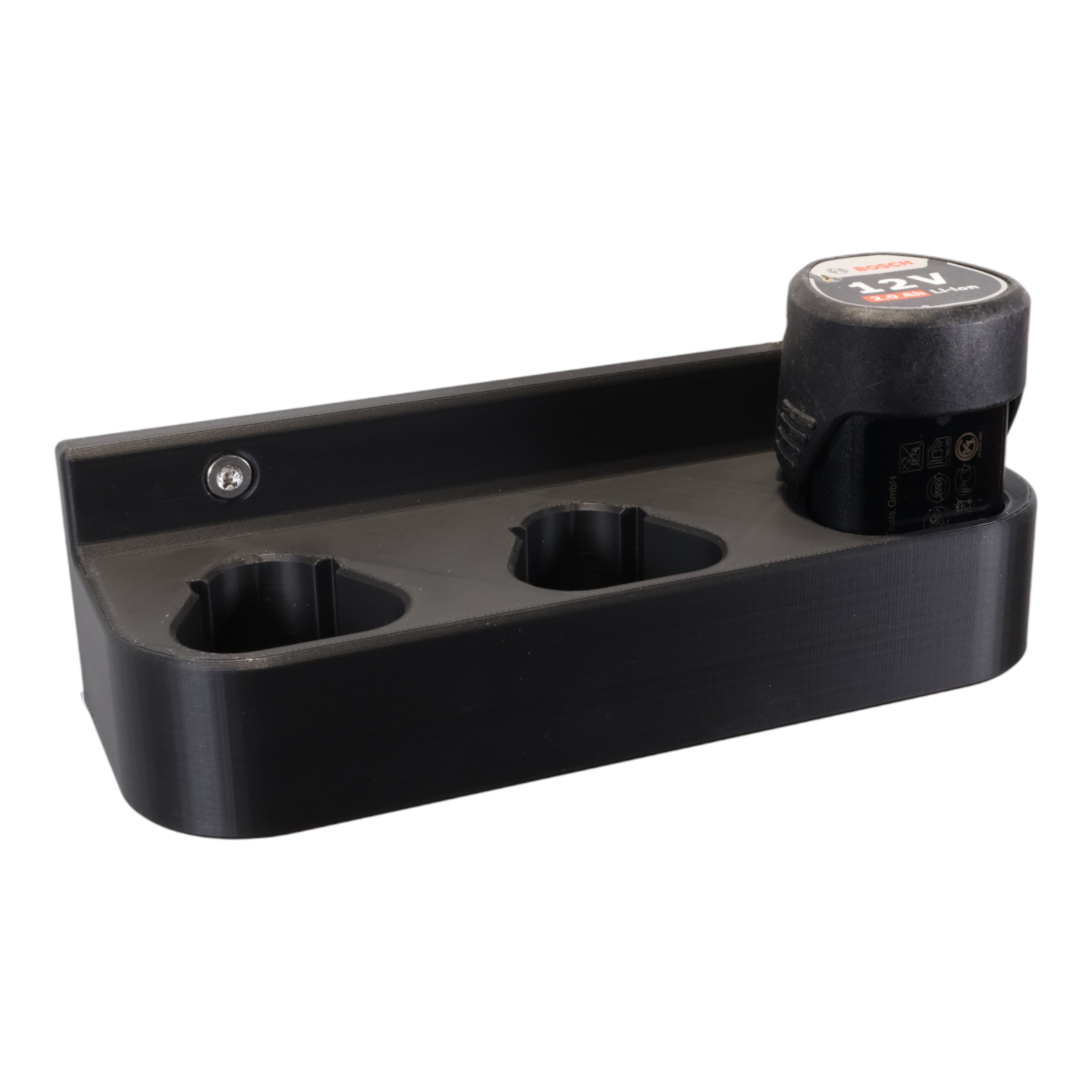 Wandhalterung passend für 3 BOSCH 12V Akkus