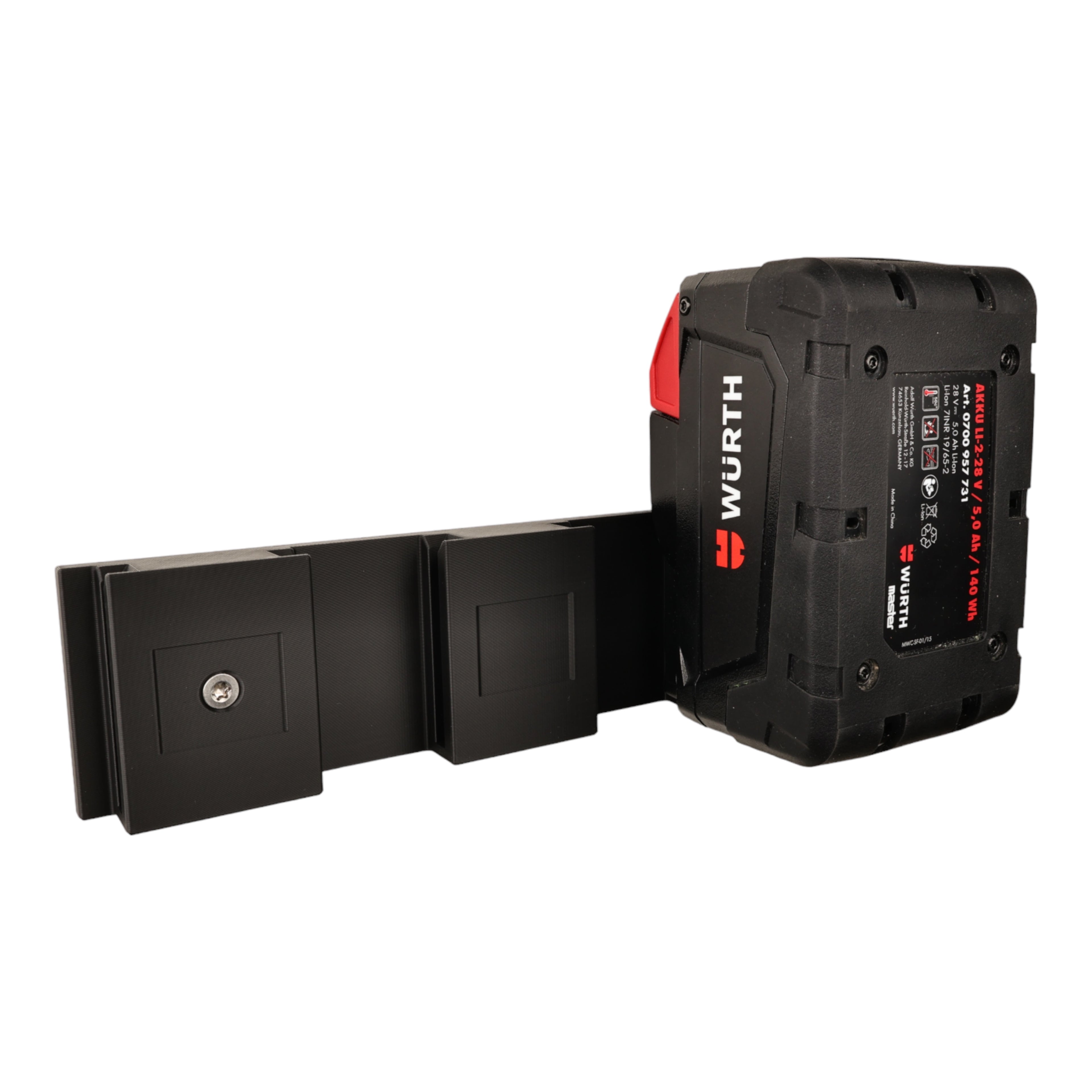 Wandhalterung passend für 3 WÜRTH 28V Akkus