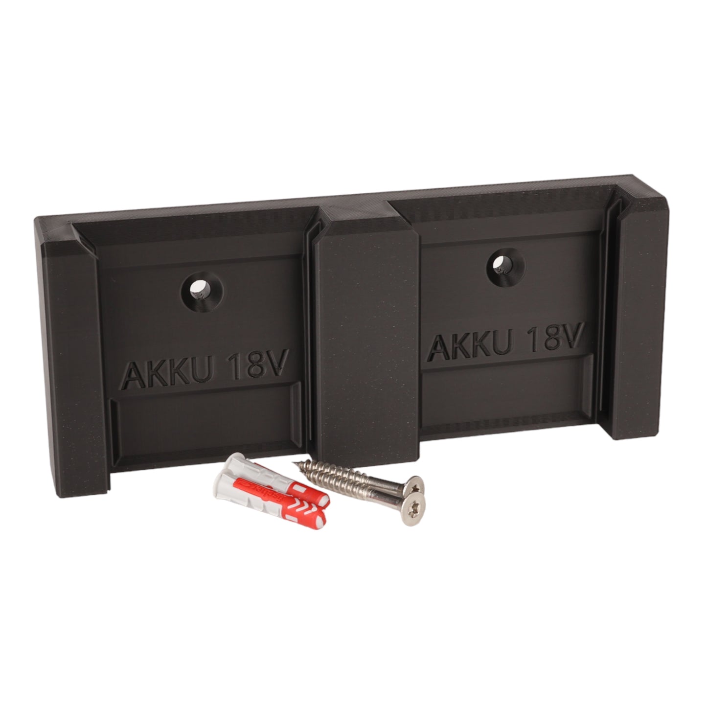 Wandhalterung passend für 2 BOSCH 18V Professional Akkus