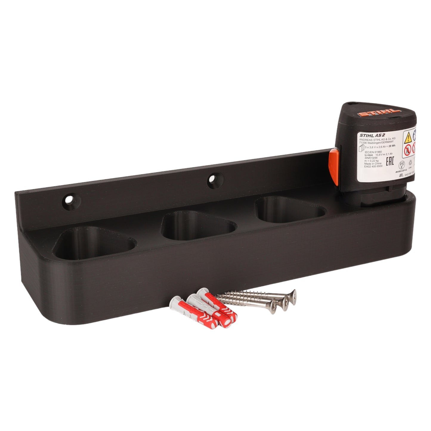 Wandhalterung AS passend für 4 STIHL AS-2 Akkus