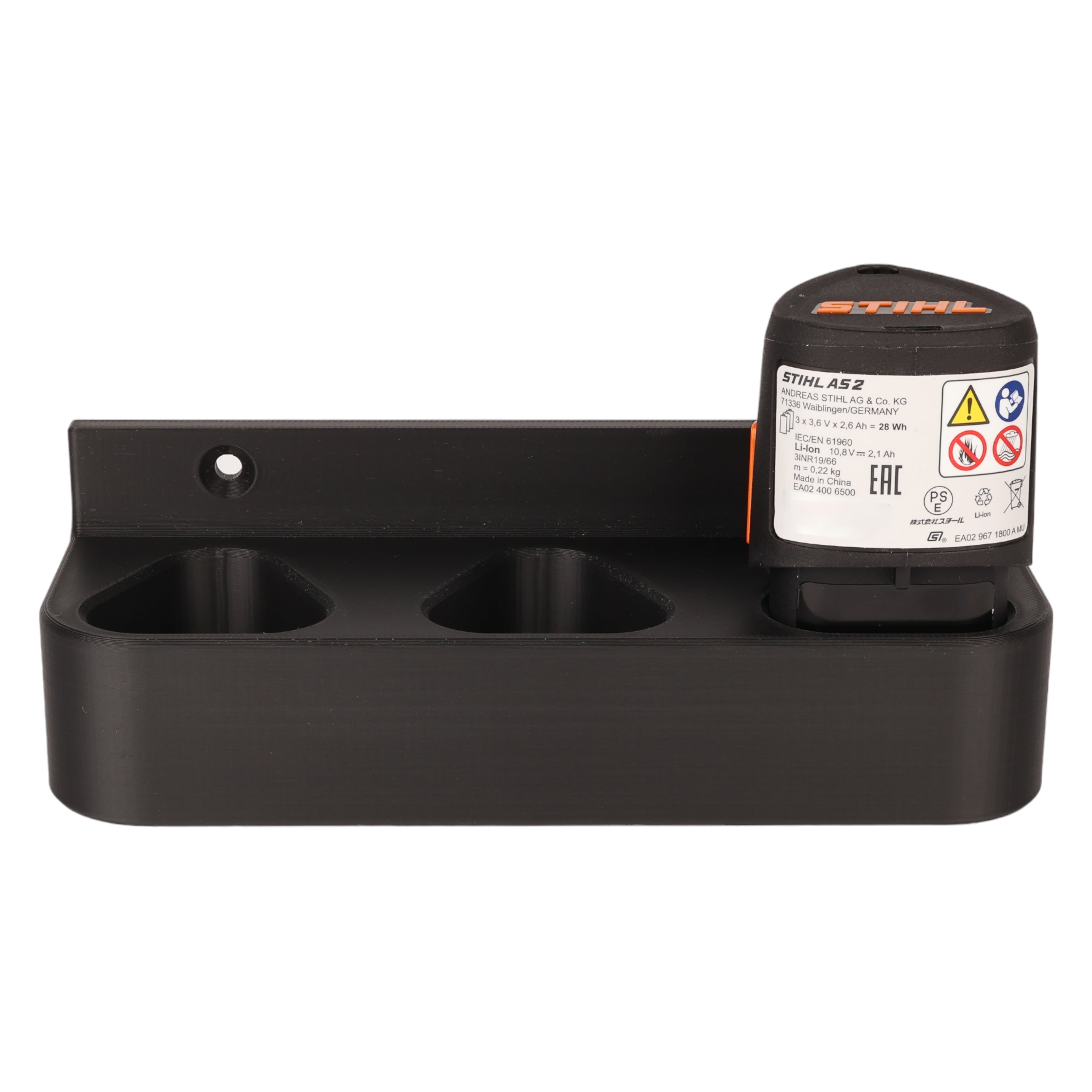 Wandhalterung AS passend für 3 STIHL AS-2 Akkus