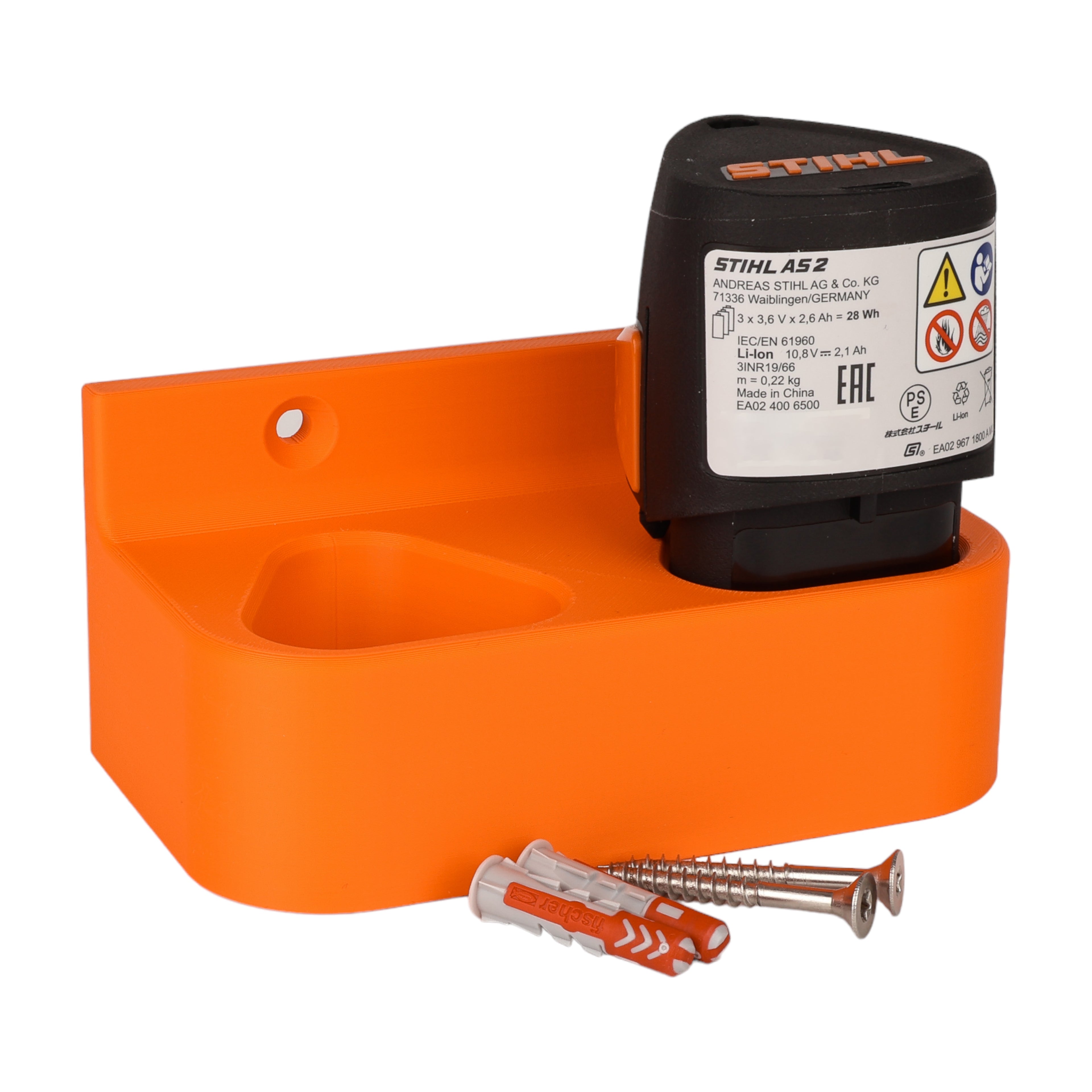 Wandhalterung AS passend für 2 STIHL AS-2 Akkus