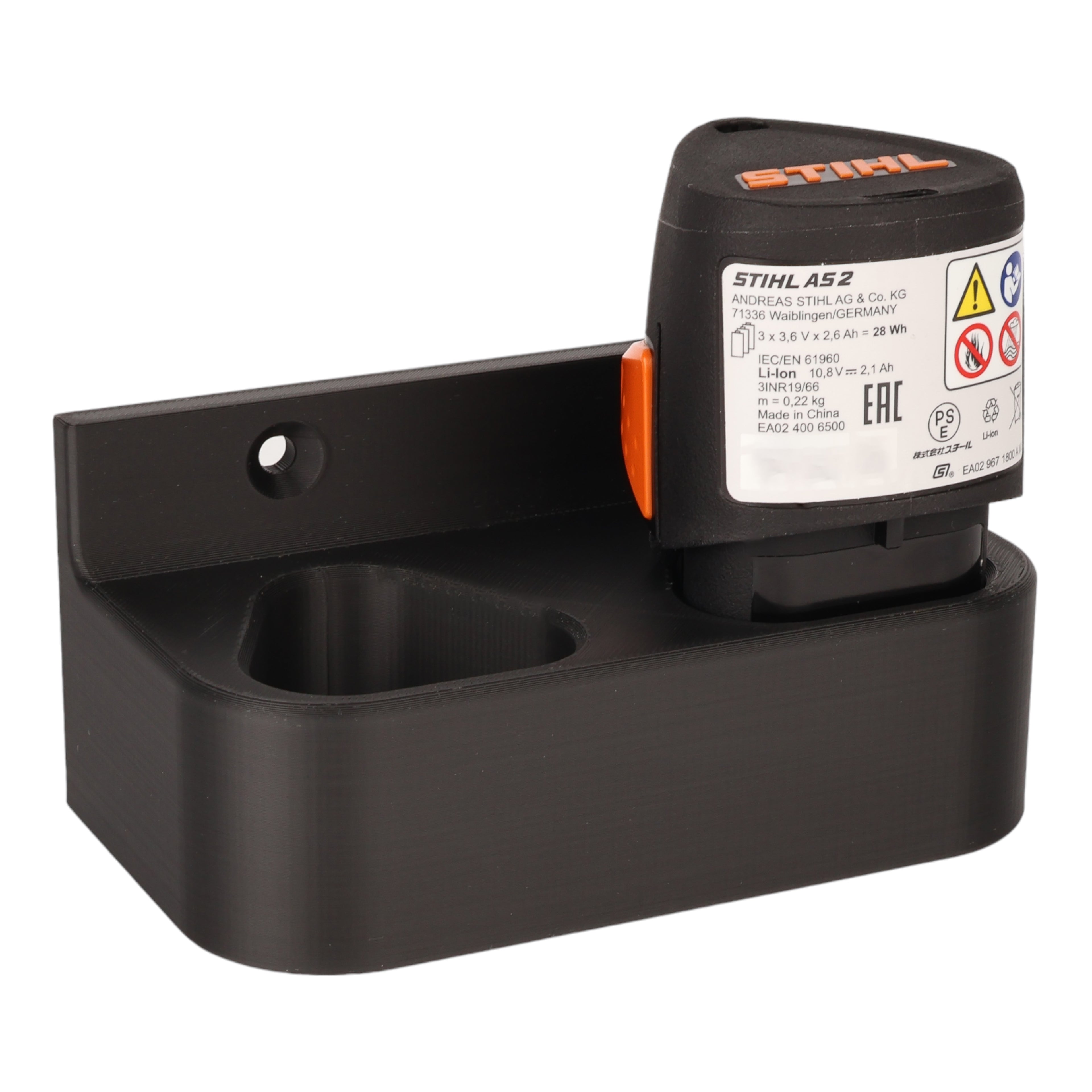 Wandhalterung AS passend für 2 STIHL AS-2 Akkus