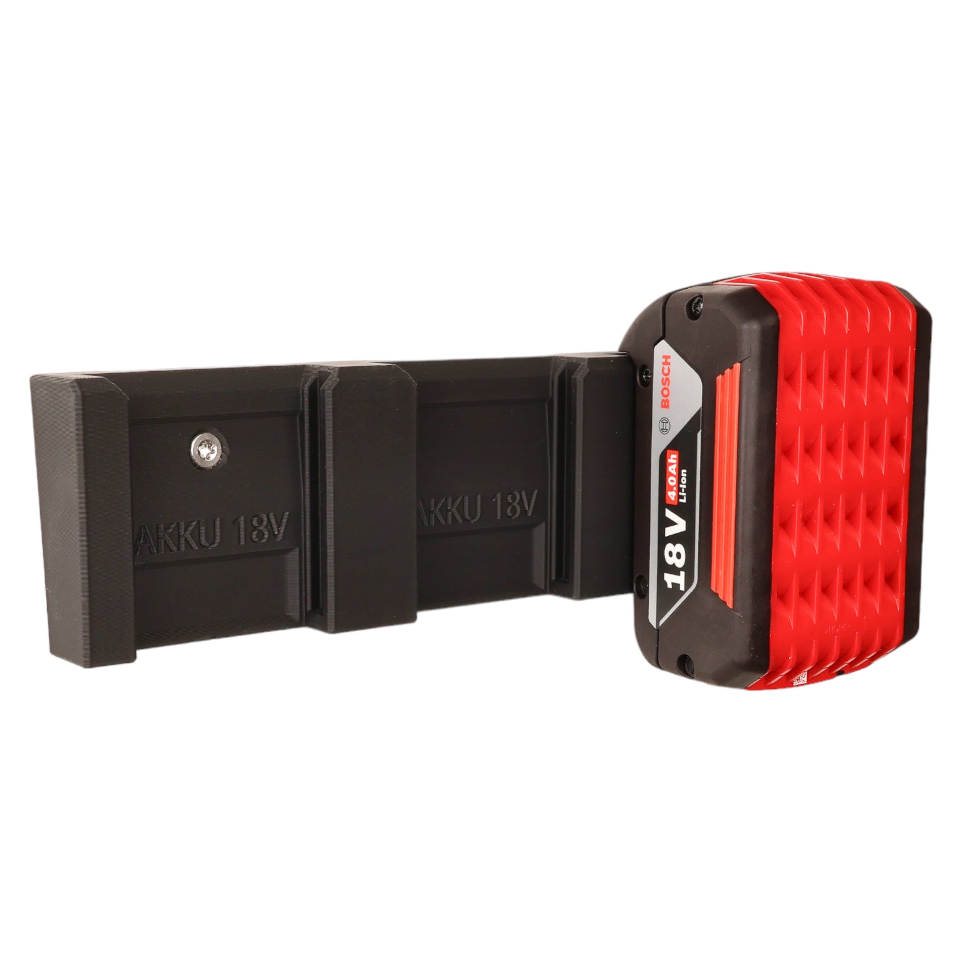 Wandhalterung passend für 3 BOSCH 18V Professional Akkus