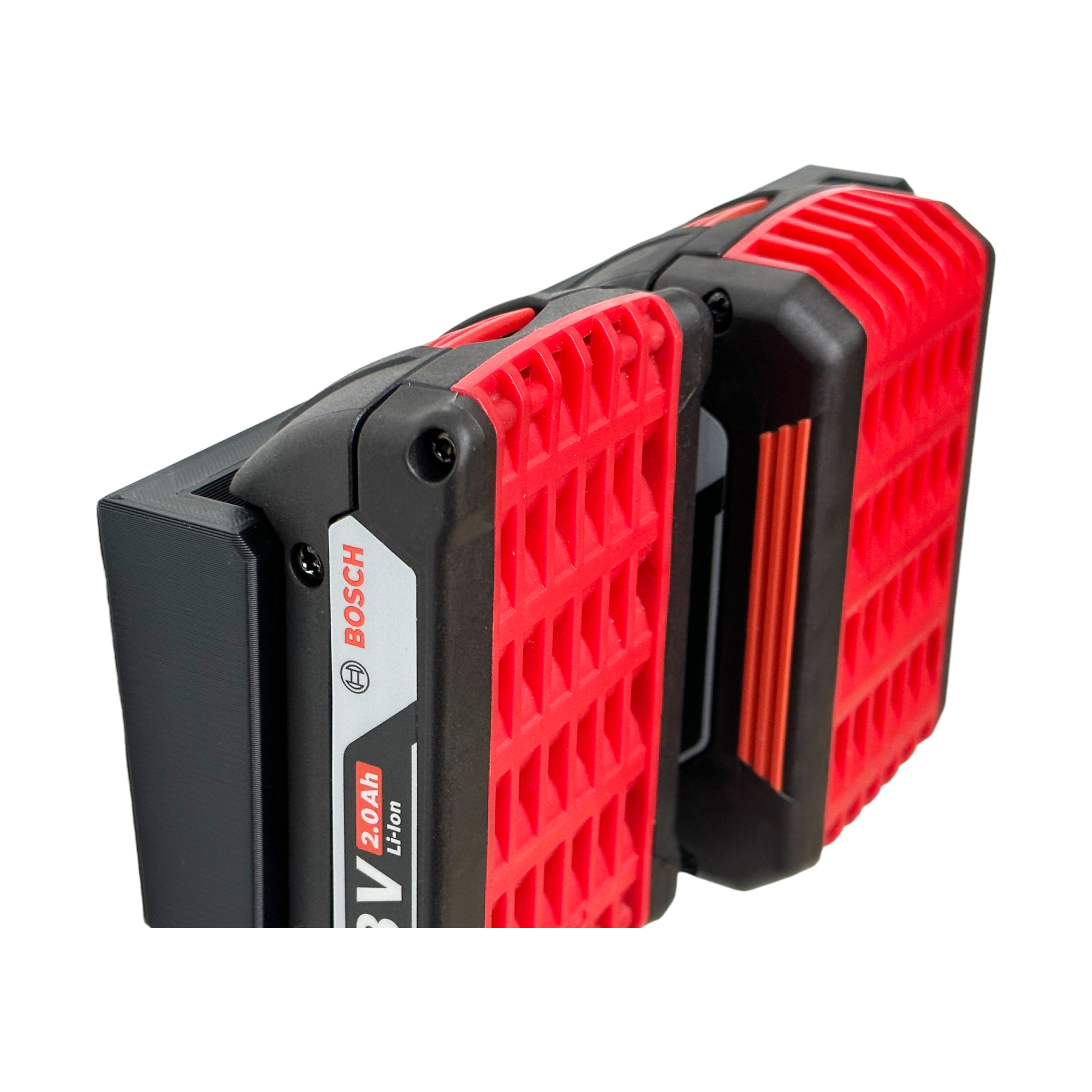 Wandhalterung passend für 3 BOSCH 18V Professional Akkus